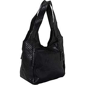 Loungefly Black Skull Woven Hobo With Tassels   