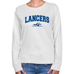  NCAA Longwood Lancers Ladies White Logo Arch Long Sleeve 