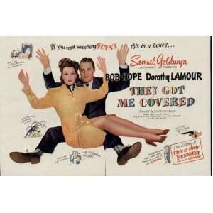  MOVIE AD   Samuel Goldwyn Presents BOB HOPE and DOROTHY LAMOUR 