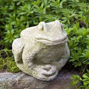  Campania Cast Stone Animal   Small Fry Frog   Natural 