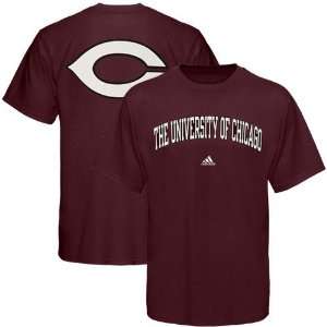  adidas Chicago Maroons Maroon Relentless T shirt Sports 