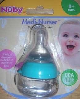 New Nuby Medi Nurser, Baby Shower, Diaper Cake, Medicine Dispenser 