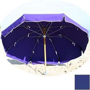  Metal Frame Beach Umbrella   Mediterranean Blue Sports 