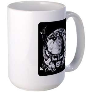  Large Mug Coffee Drink Cup Helmet Sword and Skull 