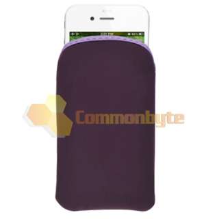 Flower Hard Case+Purple Bag for iPod Touch 3rd 2nd Gen  