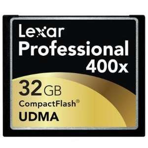    Selected 32GB Professional 400x CF card By Lexar Media Electronics
