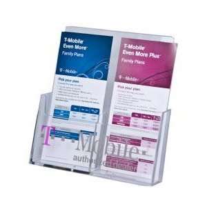   Trifold Holds 4x9 Literature Acrylic Clear Lot of 10