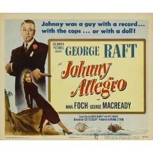  1949 Johnny Allegro 11 x 14 Movie Poster   Style A