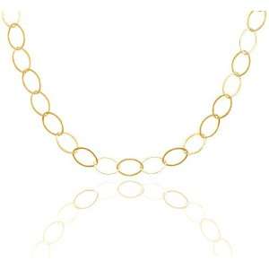   Locker 24 14/20 Gold Filled Marquise Shape Link Necklace Jewelry