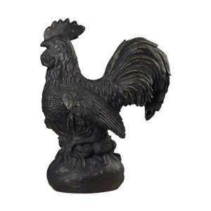   93 9140 Rooster Sculpture Accessory Braysford Black