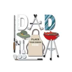  Jolees Boutique Dimensional Sticker   Dad With Title 
