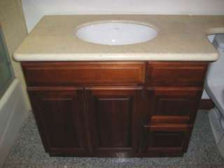 36 Traditional Cherry Bathroom Vanity Cabinet w/ R Dwr  