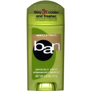 Ban Antiperspirant Deodorant, Invisible Solid, Shower Fresh, 2.6 Ounce 