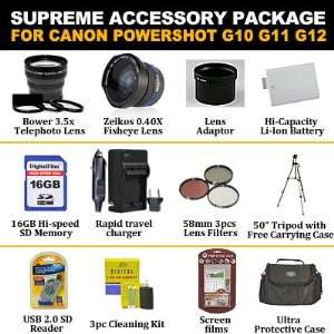  Supreme Accessory Package For Canon Powershot G12 G11 G10 