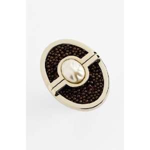    St. John Collection Faux Stingray & Glass Pearl Ring Jewelry
