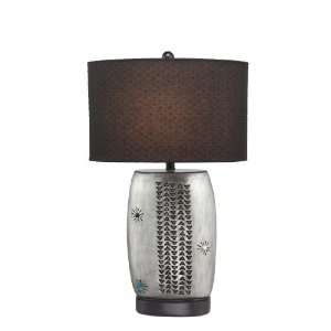   Mexico Collection 28 1/2 Inch Table Lamp with Chocolate Fabric Shade