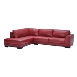  Dorchester Leather Sofa Chaise by Sunpan Modern Office 