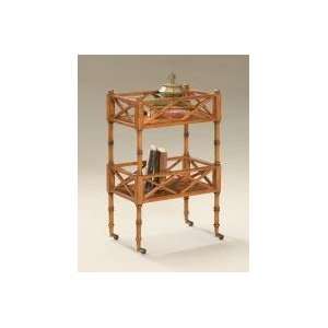   Mobile Server with Antique Brass Casters by Butler