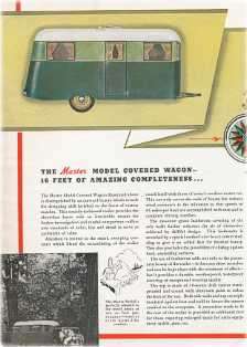 Covered Wagon Vintage RV Trailer Brochure   1937 on CD  