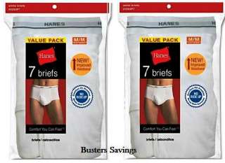 MENS HANES BRIEFS *14 PAIRS * * VALUE PACKS ** LARGE ~ FIRST QUALITY 