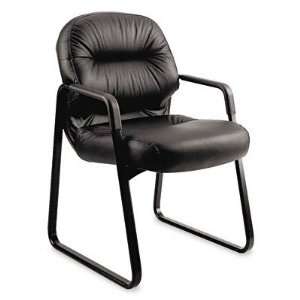   HON Leather 2090 Pillow Soft Series Guest Arm Chair