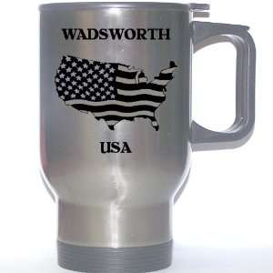  US Flag   Wadsworth, Ohio (OH) Stainless Steel Mug 