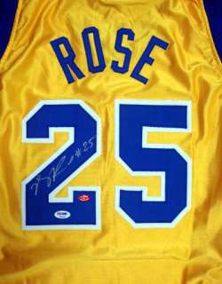   ROSE AUTOGRAPHED SIGNED SIMEON HIGH SCHOOL JERSEY #25 PSA/DNA  
