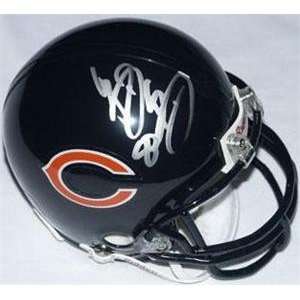  Bernard Berrian autographed Football Mini Helmet (Chicago Bears 