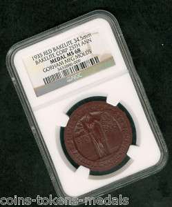 HK 1935 BAKELITE CORP 25TH ANNIVERSARY NGC MS 68 R 8  