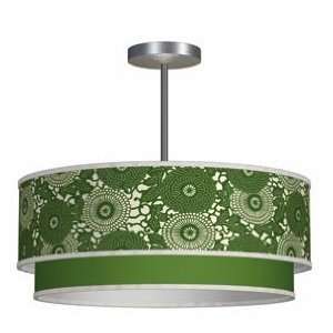  Luther Peony Green Contemporary Ceiling Light