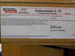 NEW LINCOLN WELDING WIRE OUTERSHIELD 70 3/32 2.4MM 50LB  