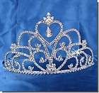   Silver Bridal Wedding Crown Pageant Prom Crystal Tiara 48739