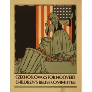 com World War I Poster   Czechoslovaks for Hoovers childrens relief 
