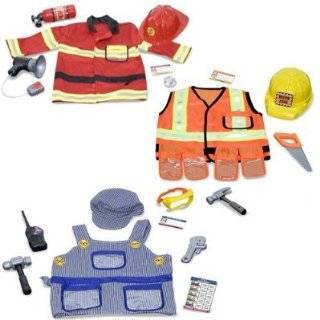   Bundle Fire Chief, Construction Worker and Train Engineer for