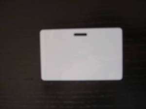 100 Blank PVC Plastic Photo ID Slot Punch Card 30Mil  