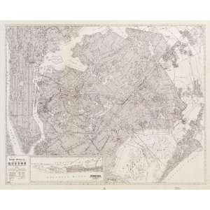  1922 map of Queens, New York, NY