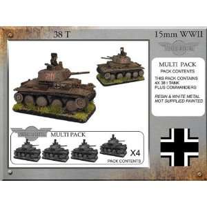  Forged in Battle (15mm WWII) Pz38t (4) Toys & Games