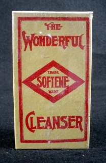 RARE VINTAGE 1920’S SOFTENE SOAP BOX CLEVELAND OHIO OH  