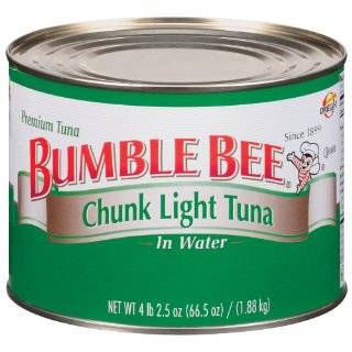 Bumble Bee Chunk Light Tuna In Water, 66.5 Ounce Tin