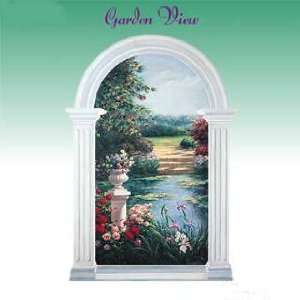  Formal English Roses Pond Urn Home Decor Wall Art Living Room Dining