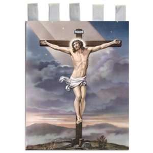 Church Banner   Crucifixion   Cotton Canvas with Archival Inks and UV 