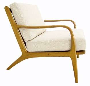 Mid Century Danish Modern Lounge Chair New Upholstery Foam.  