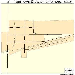  Street & Road Map of Yale, South Dakota SD   Printed 