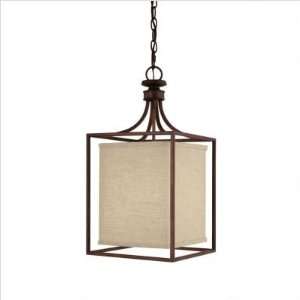   Two Light 21.25 Foyer Pendant in Burnished Bronze