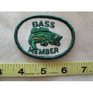  Bass Member Patch   Fish 
