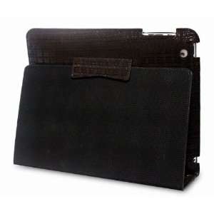  Ultrathin Grid Superfine Fibre Leather Case for iPad 2 
