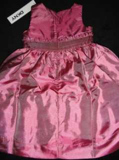DKNY TODDLER BABY GIRLS MELLOW MAUVE METALLIC DRESS 24M NWT $55  