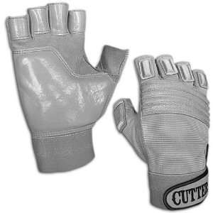  Cutters Mens 1/2 Finger Lineman Glove ( sz. XL, Grey 