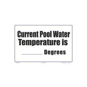  Current Pool Temperature Erasable Sign 7049Ws1208E Patio 