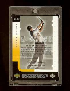 2001 TIGER WOODS UD E VOLVE EVOLVE AUTO ROOKIE RC /100  